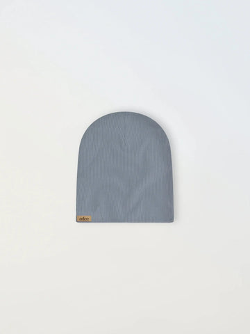 Thin Ribbed Beanie - Light Blue
