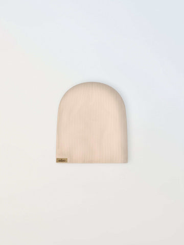 Wide Ribbed Beanie - Tan