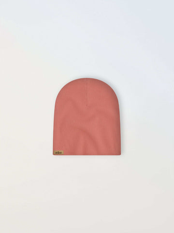 Thin Ribbed Beanie - Pink