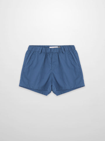 Blue Cotton Shorts