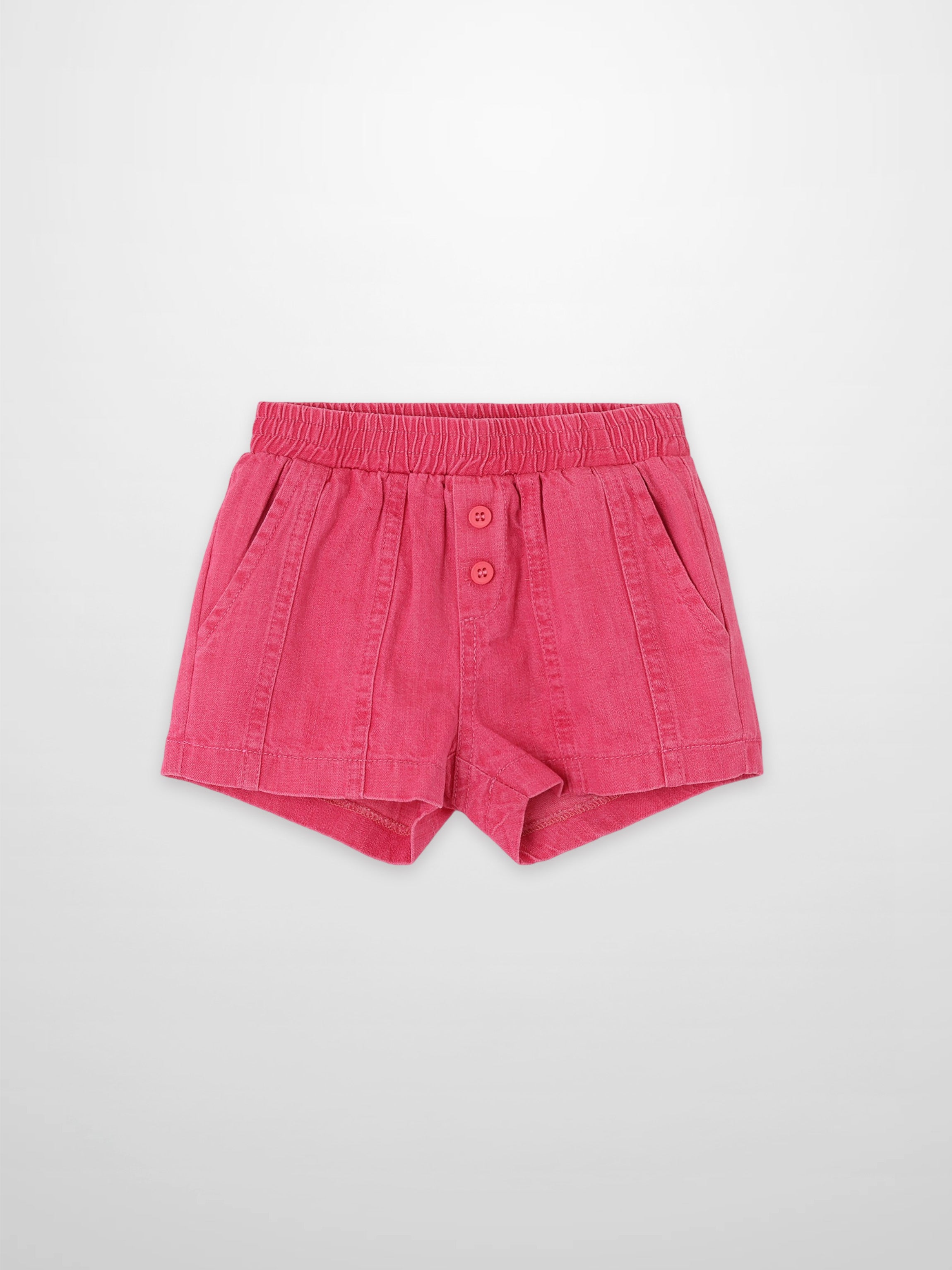 Paneled Shorts - Pink Denim