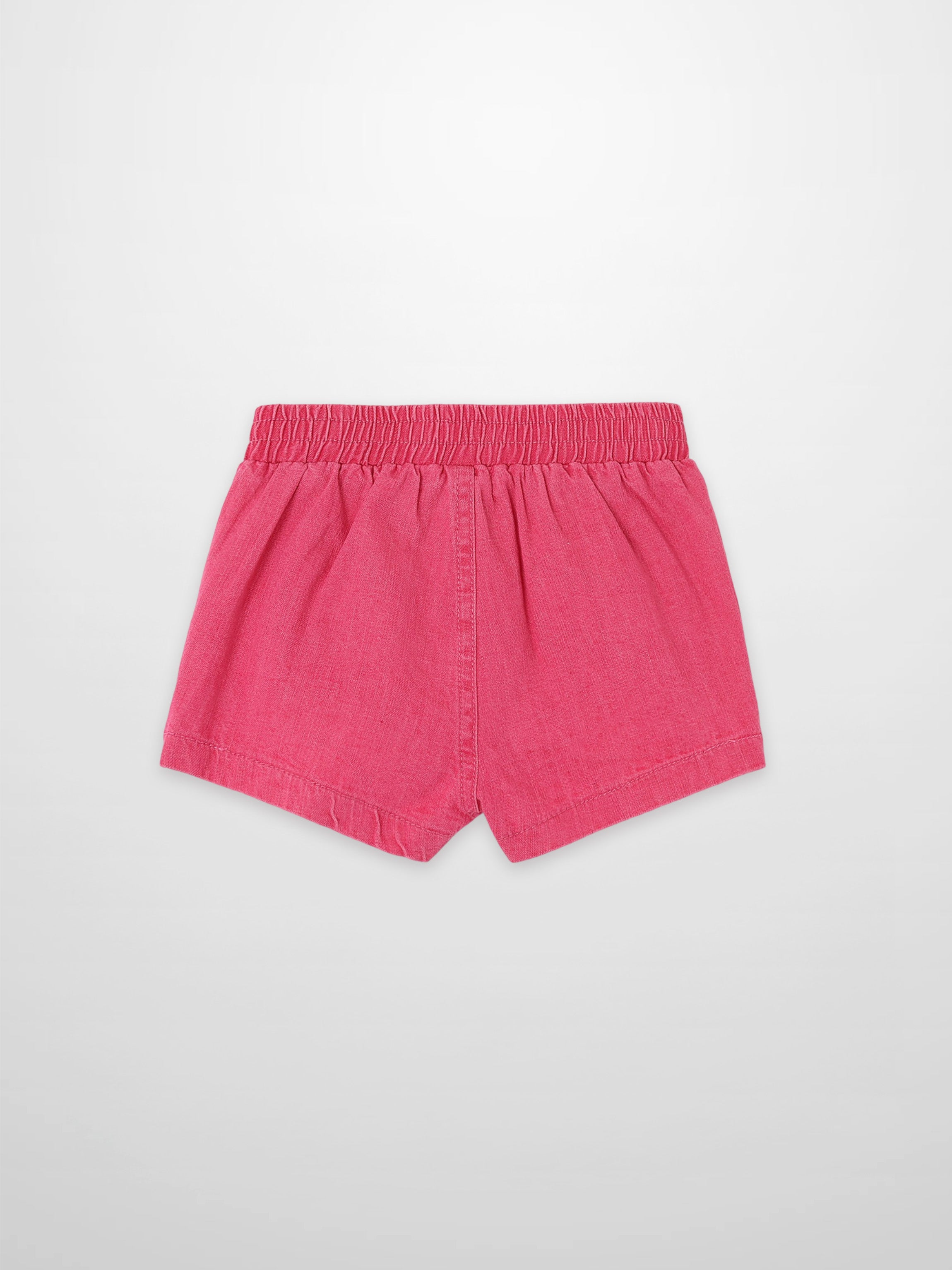 Paneled Shorts - Pink Denim