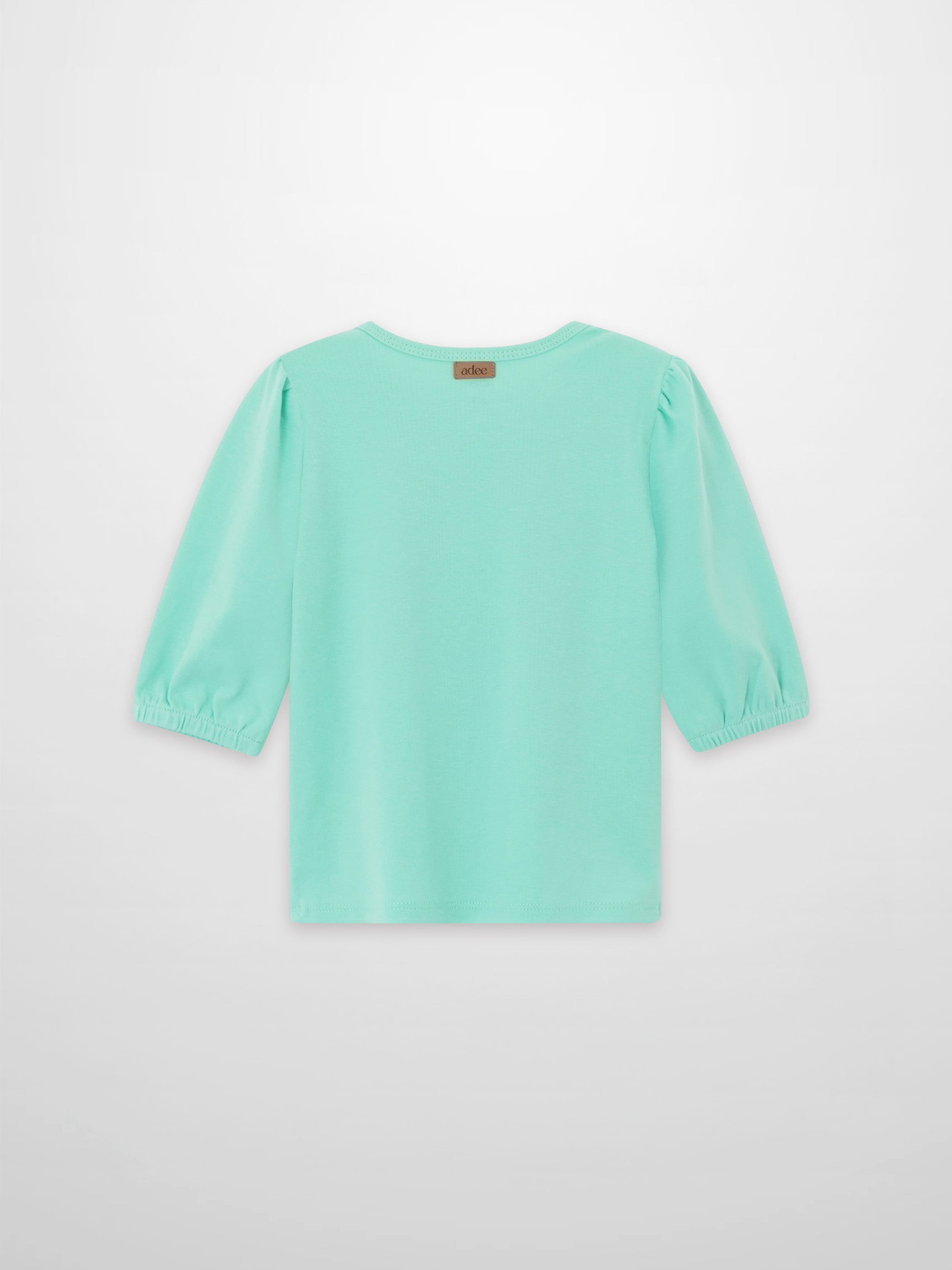 3/4 Puff Sleeve T-shirt - Mint Green
