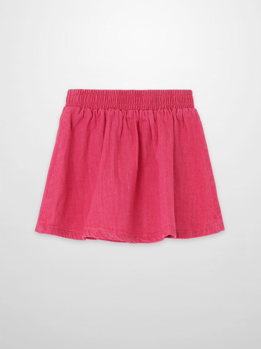 Paneled Skirt - Pink Denim