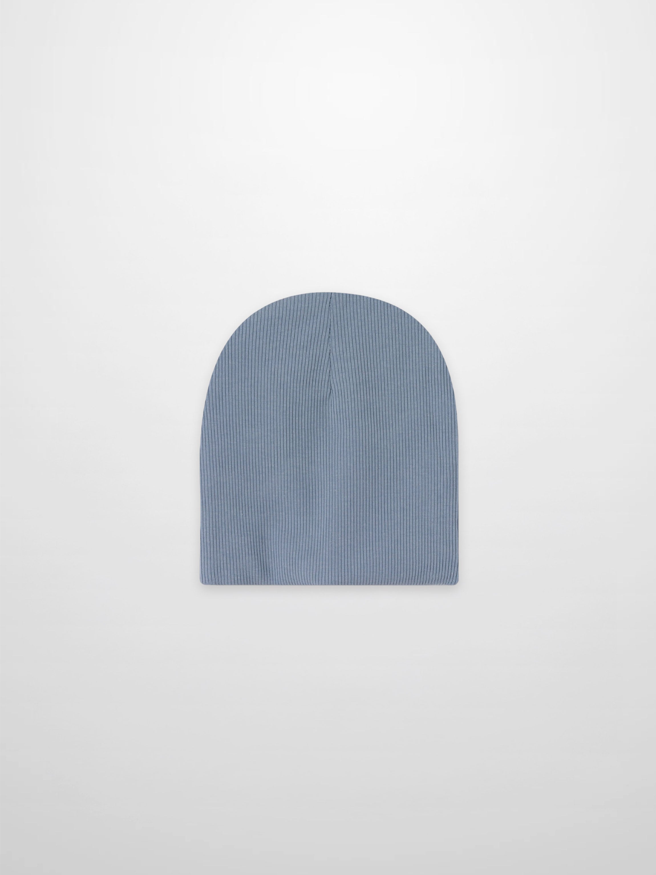 Thin Ribbed Beanie - Light Blue