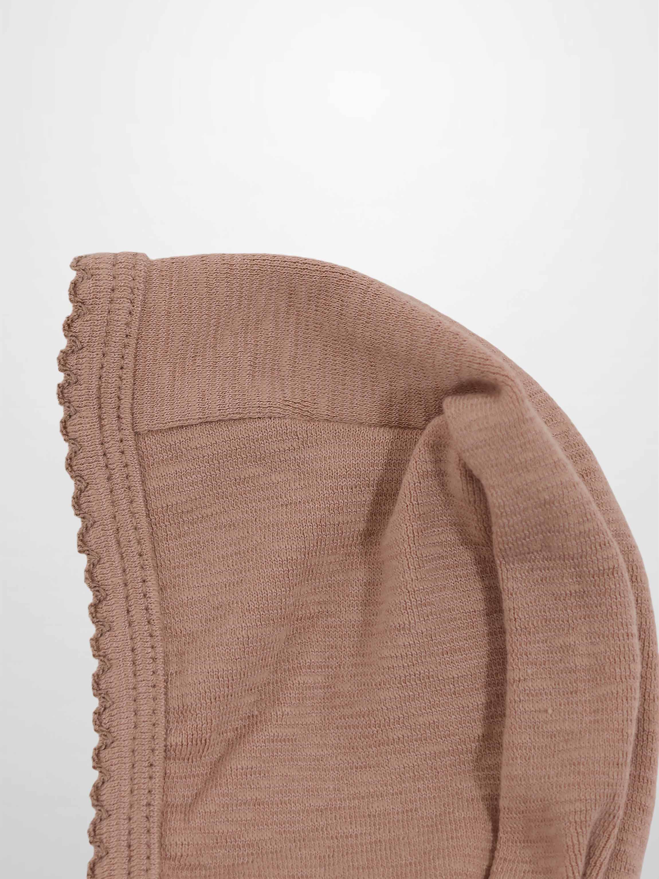 Pink Scalloped Bonnet