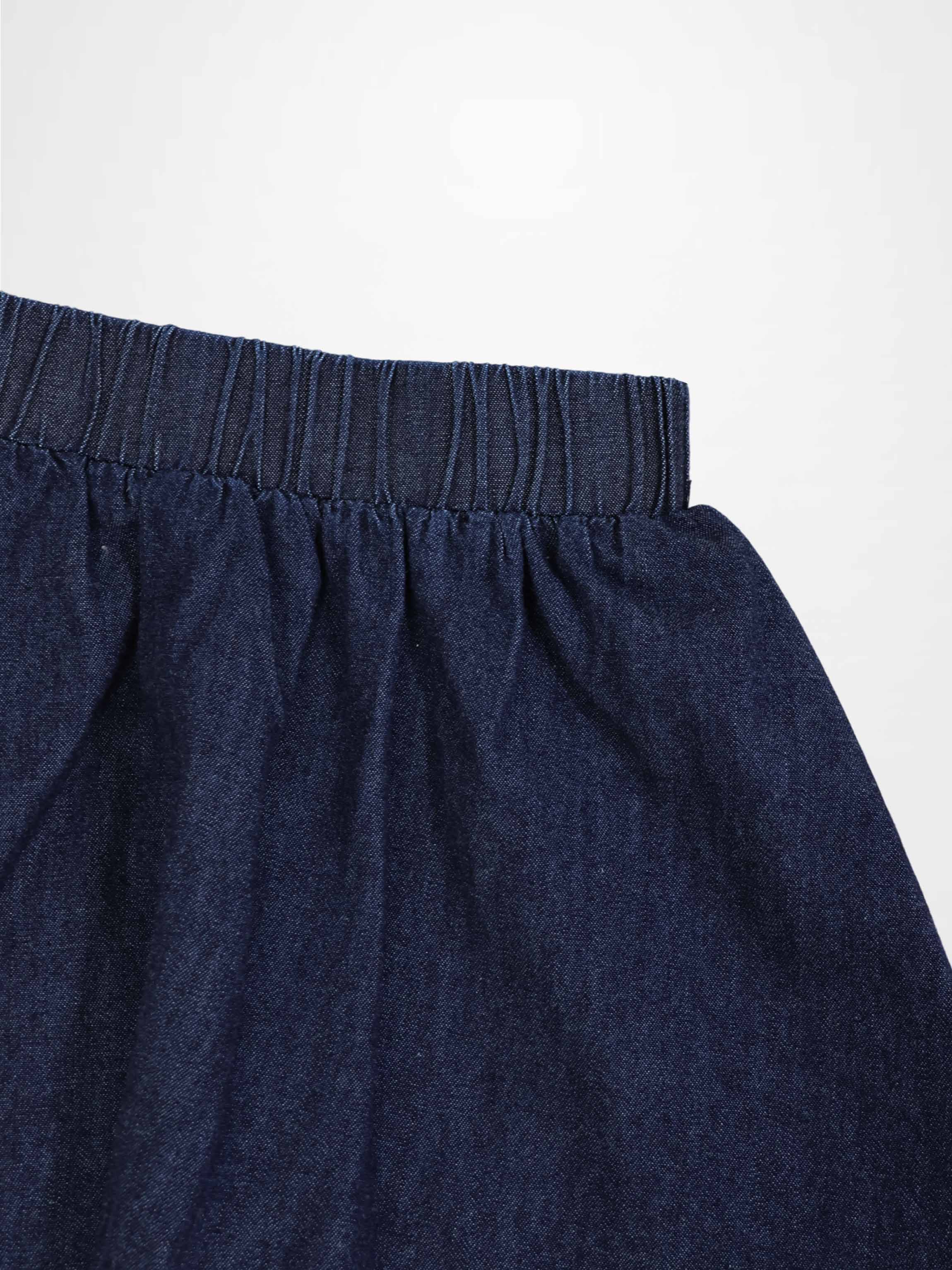 Circle Skirt- Dark Denim
