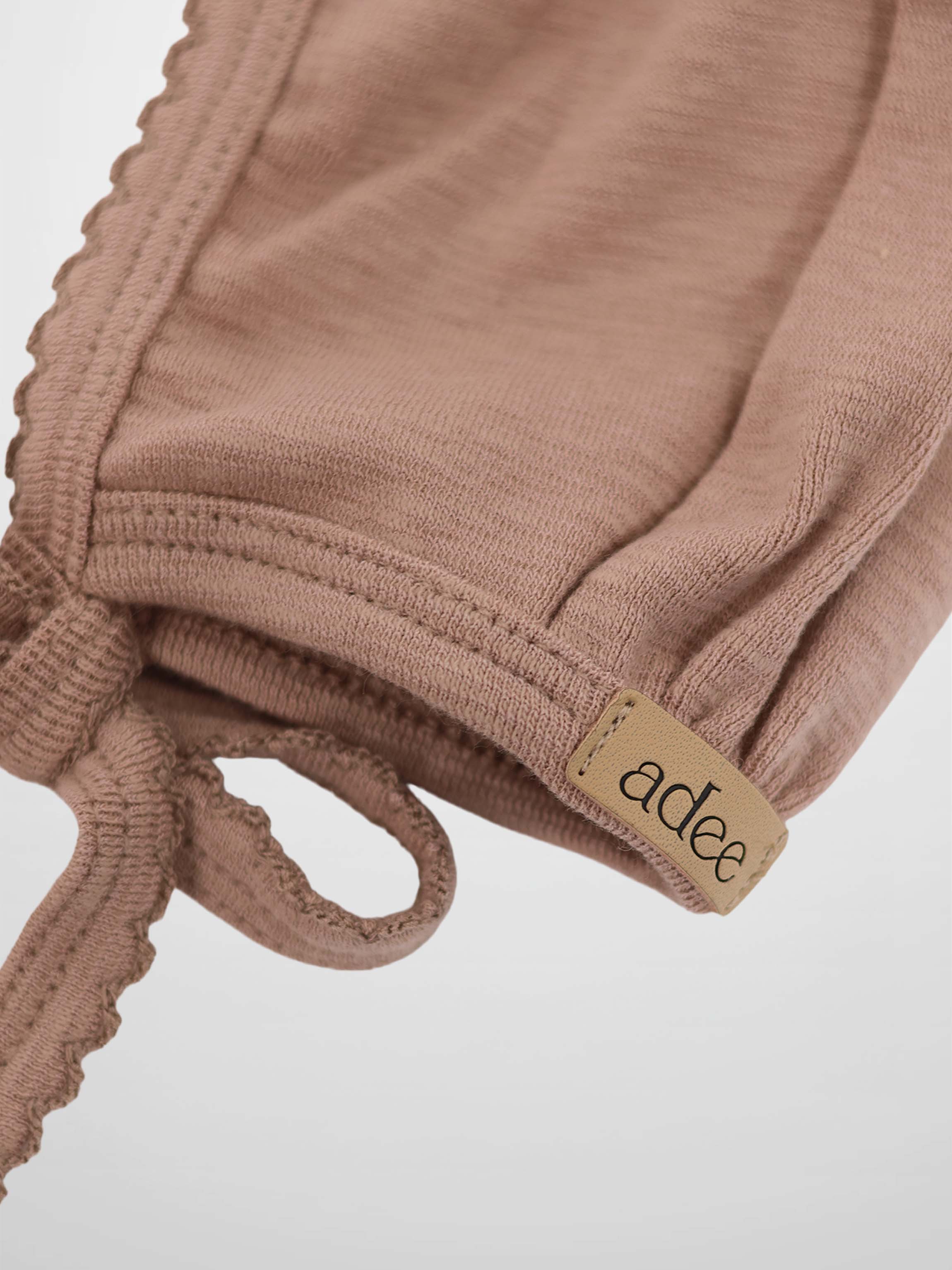Pink Scalloped Bonnet