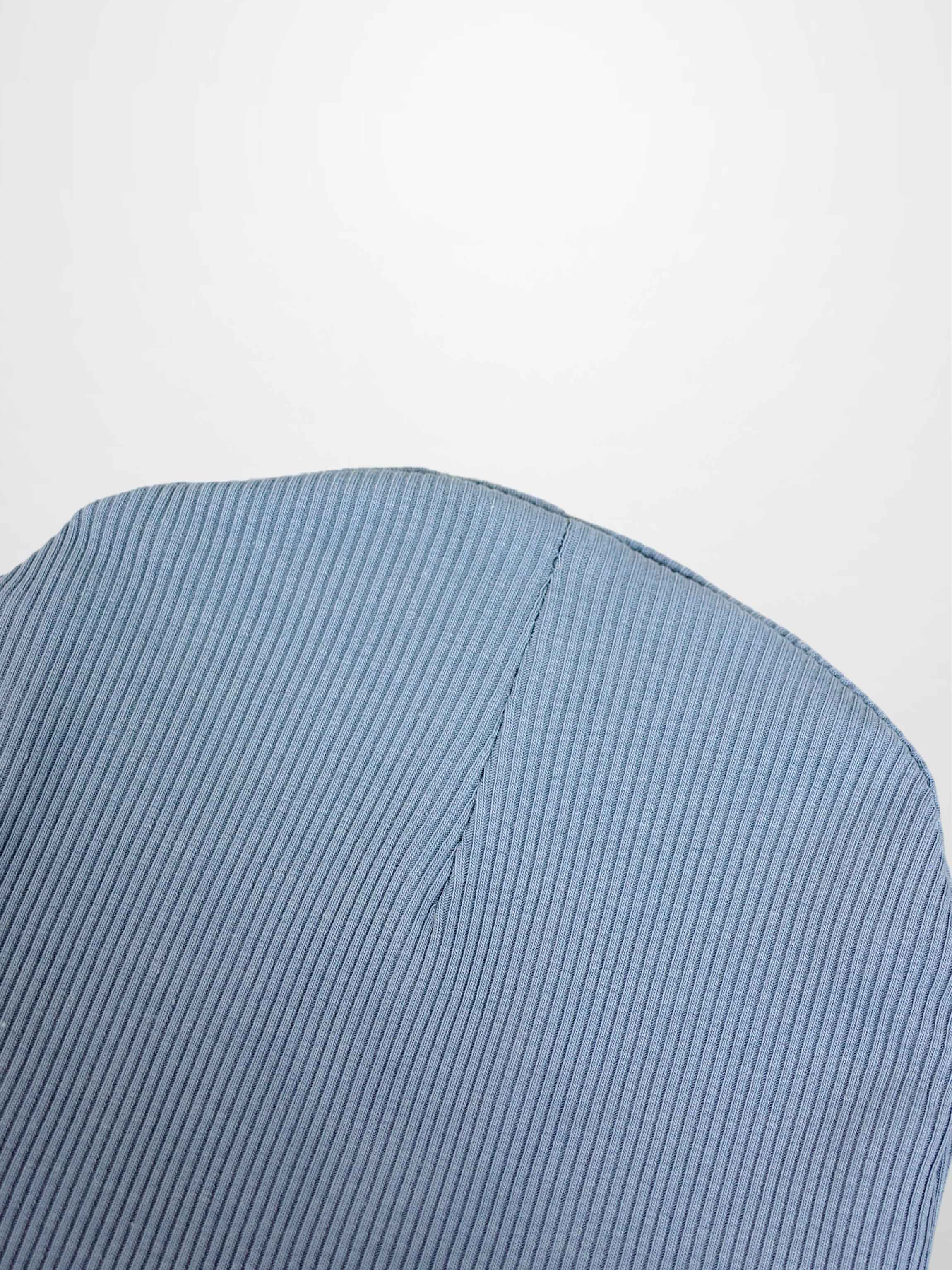 Thin Ribbed Beanie - Light Blue