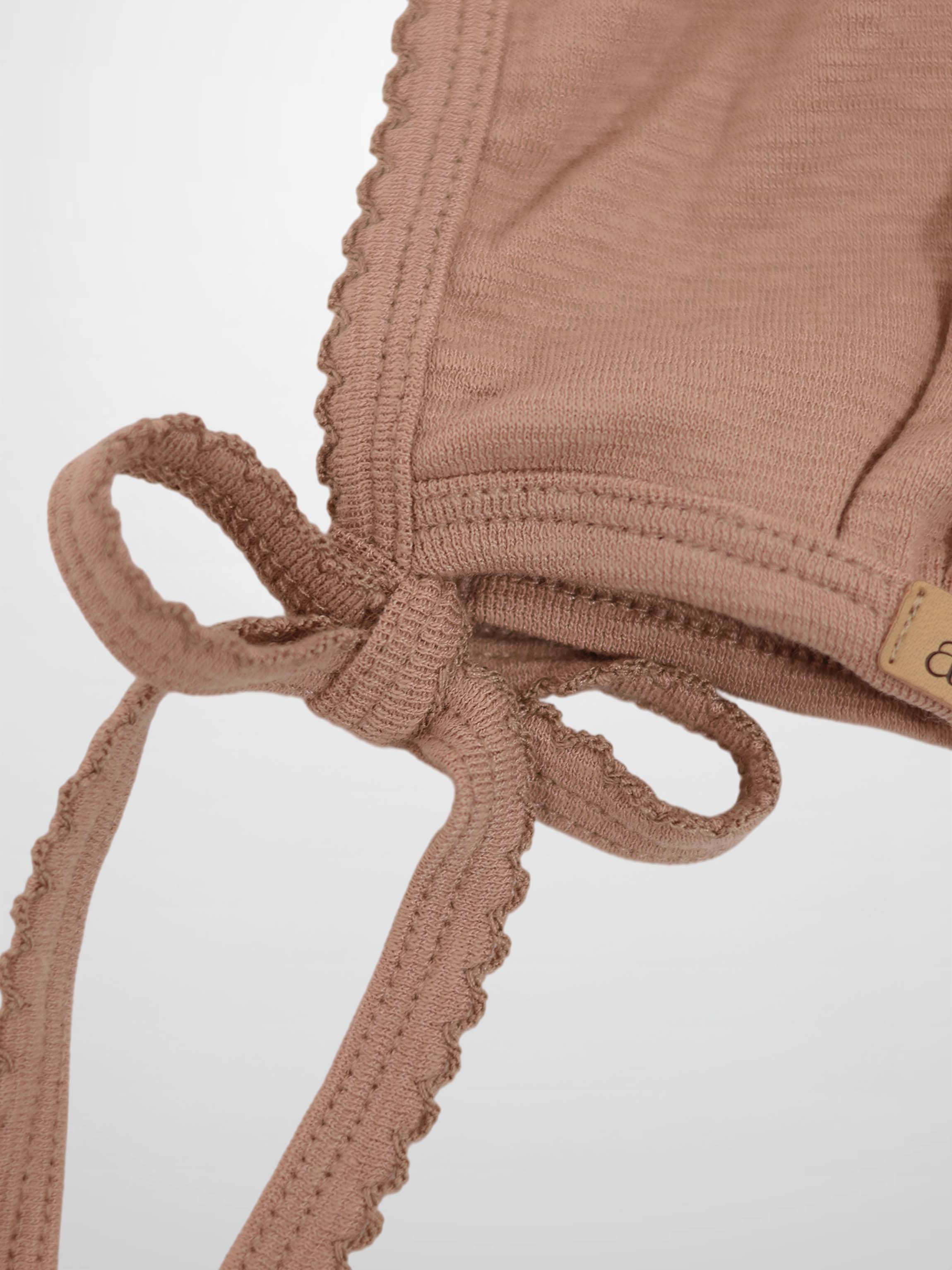 Pink Scalloped Bonnet