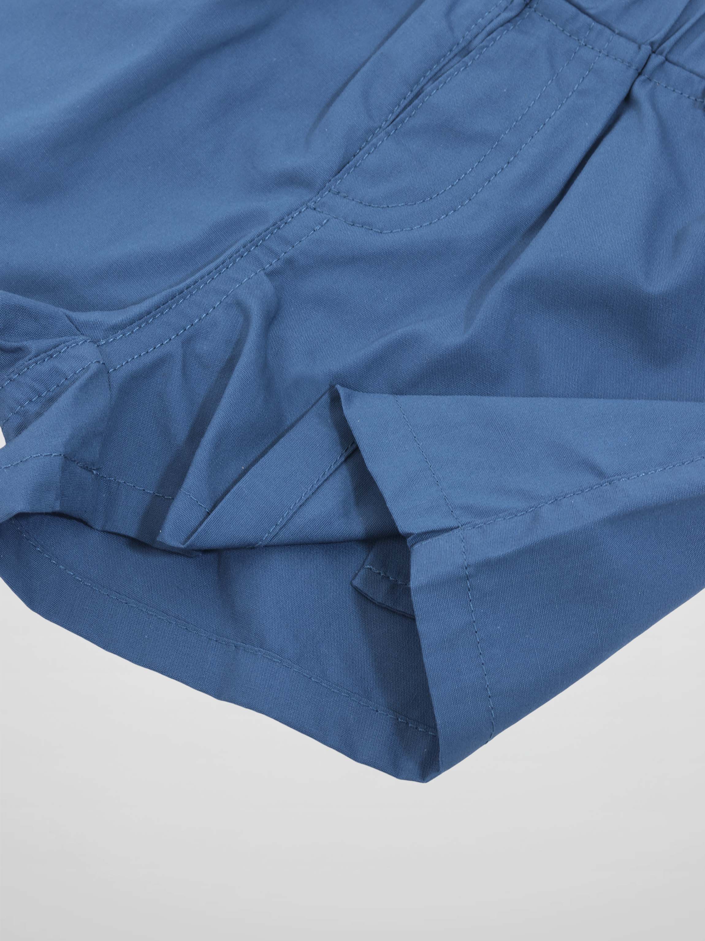 Blue Cotton Shorts