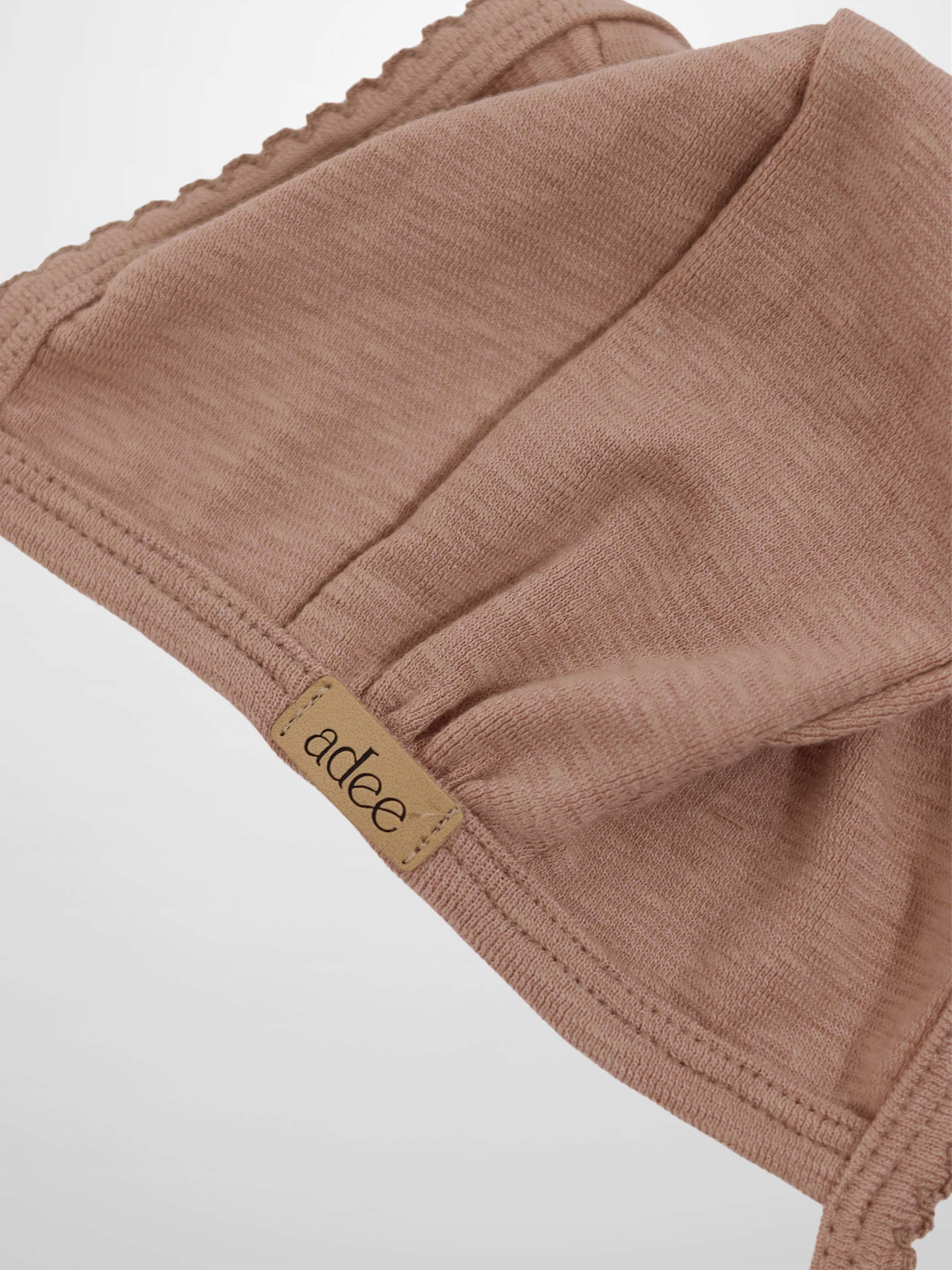 Pink Scalloped Bonnet