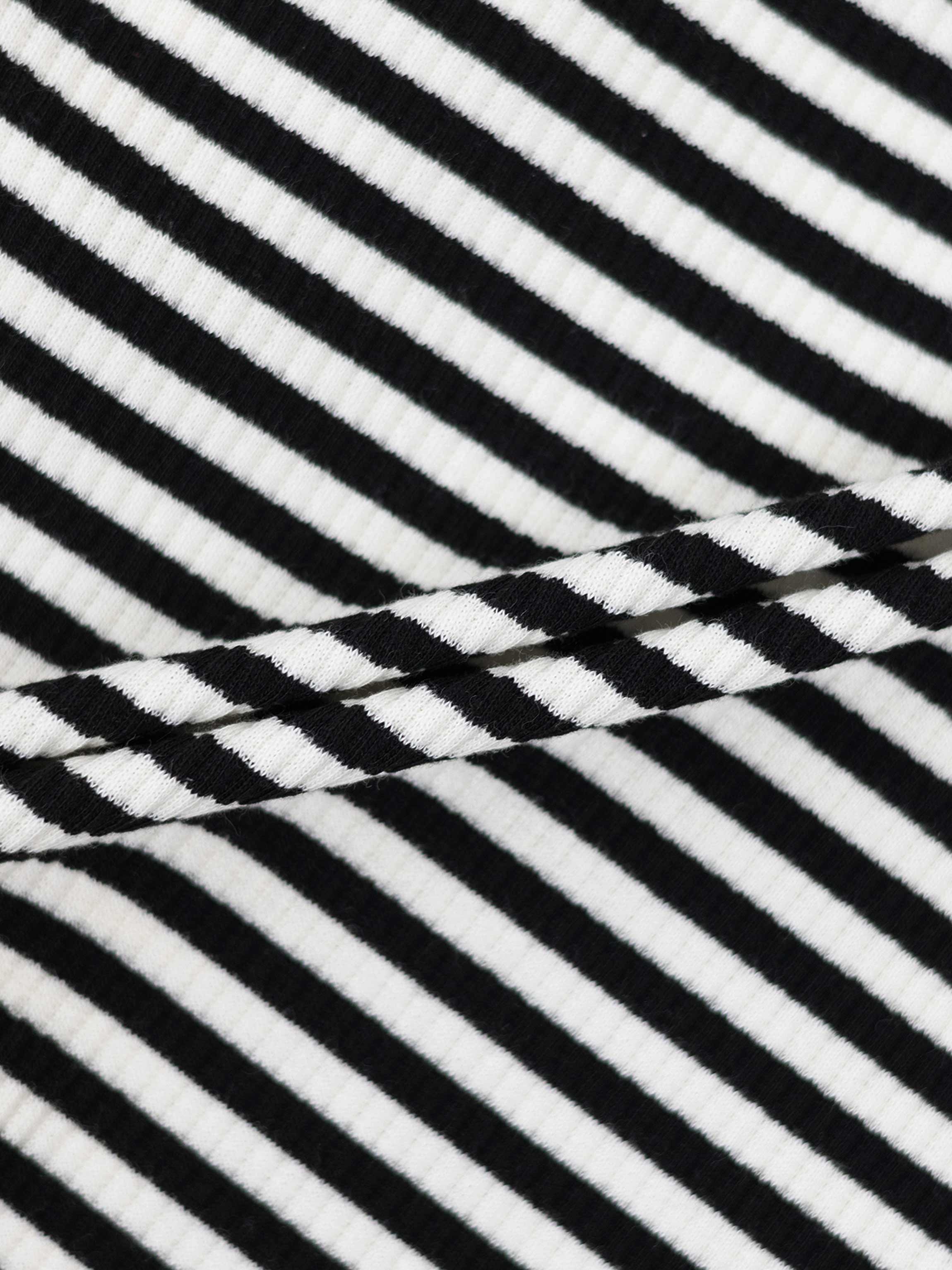 Striped Legging Set - Black & White