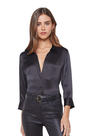 Dani Silk Blouse - Black