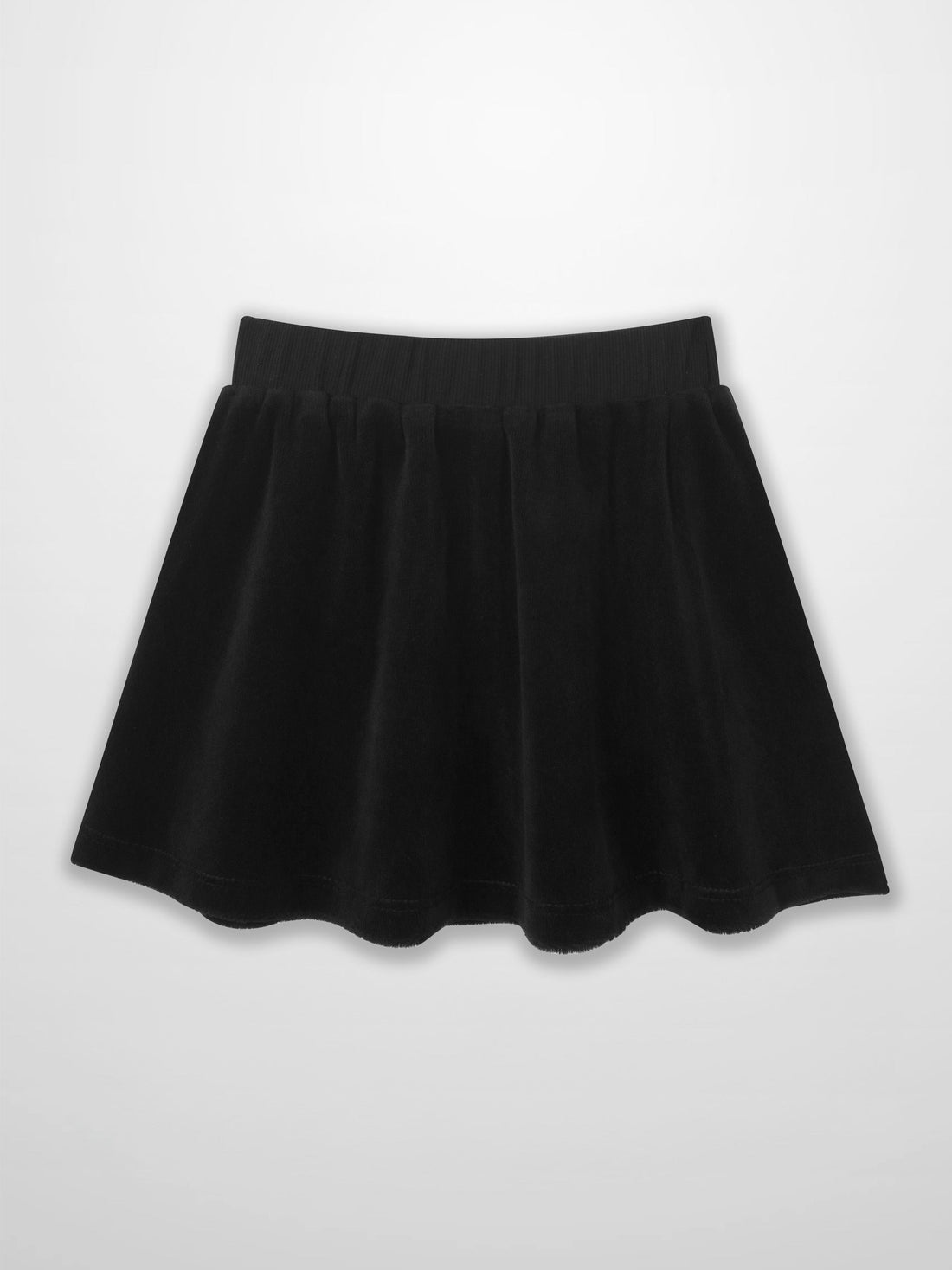Velour Circle Skirt - Black