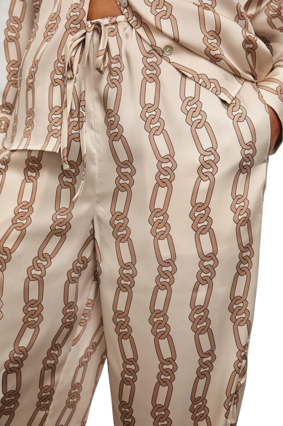 Damani Pant - Ivory Gold Link