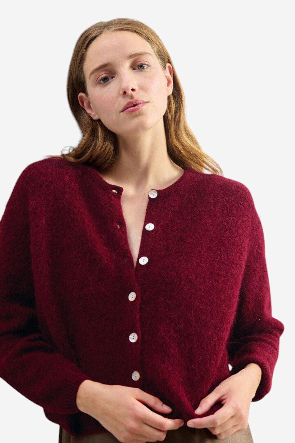 Vitow Cardigan - Cherry