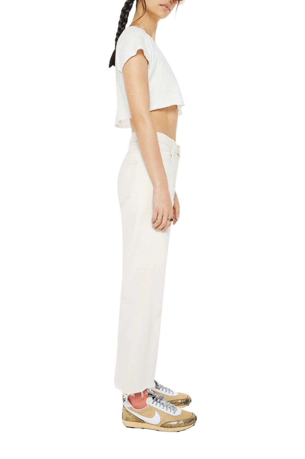 The Mid Rise Maven Ankle Fray - Act Natural