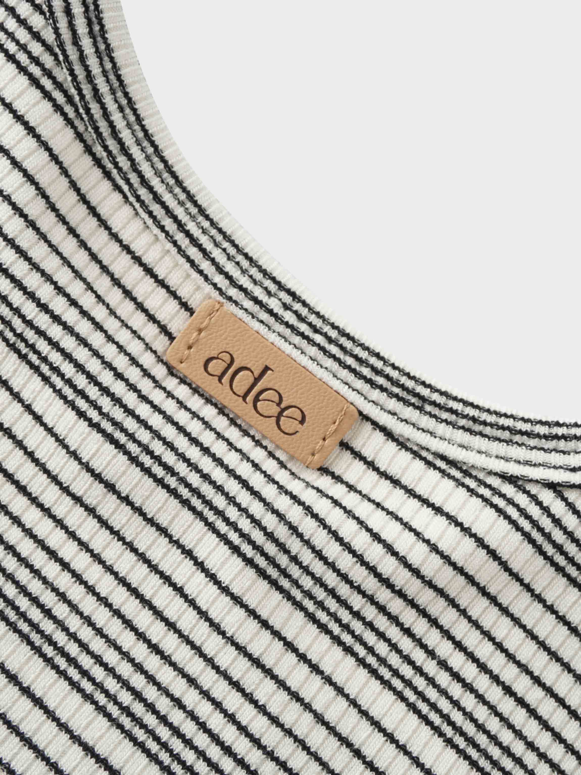 Black Striped  Boxy T-Shirt