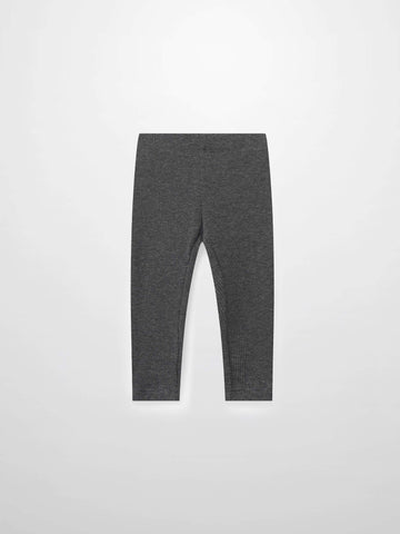 Ribbed Legging-Heather Grey