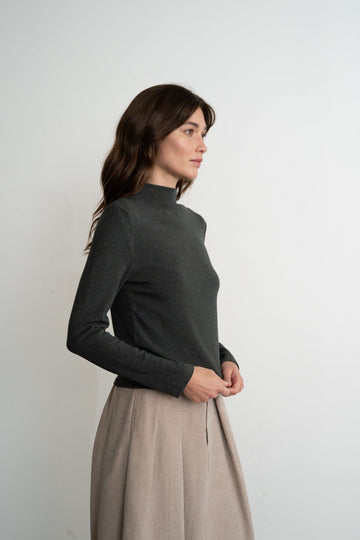 ALLIE MOCK NECK TOP