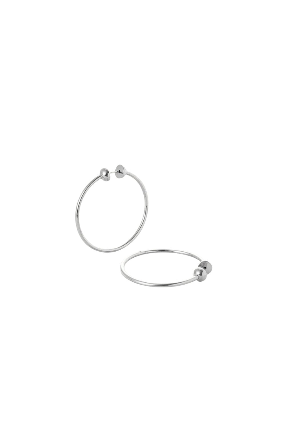 Small Icon Hoops - Silver