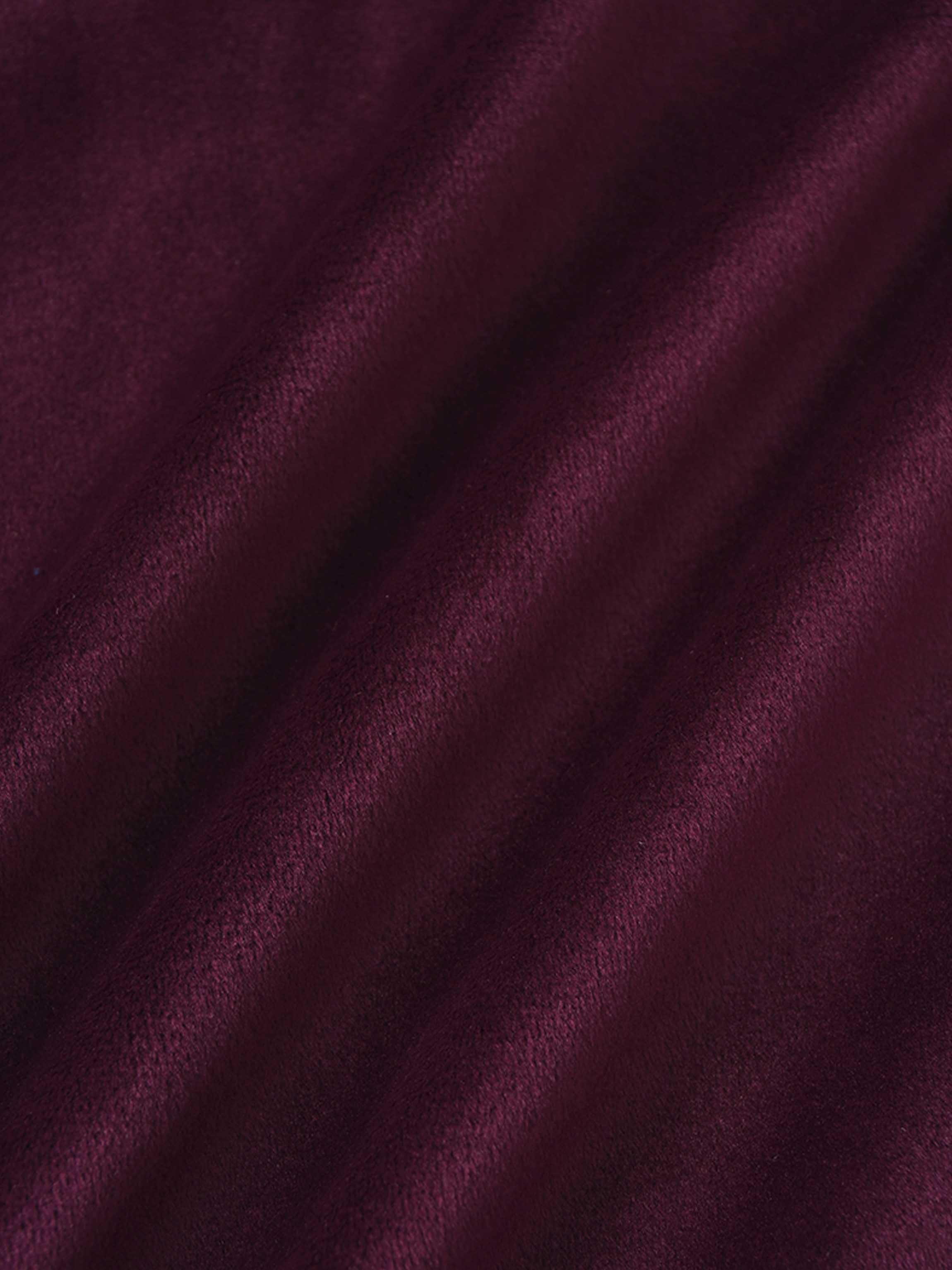 Velour Crossover Blanket - Burgundy