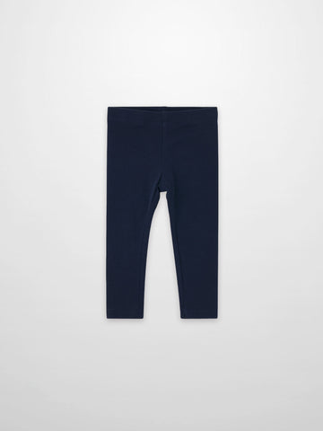 Non Ribbed Leggings - Dark Navy