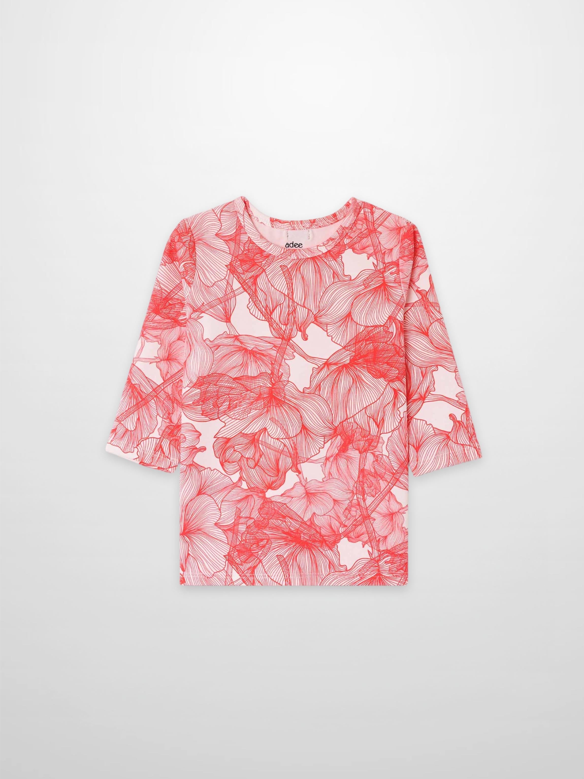 Pink Petal 3/4 Sleeve T-shirt