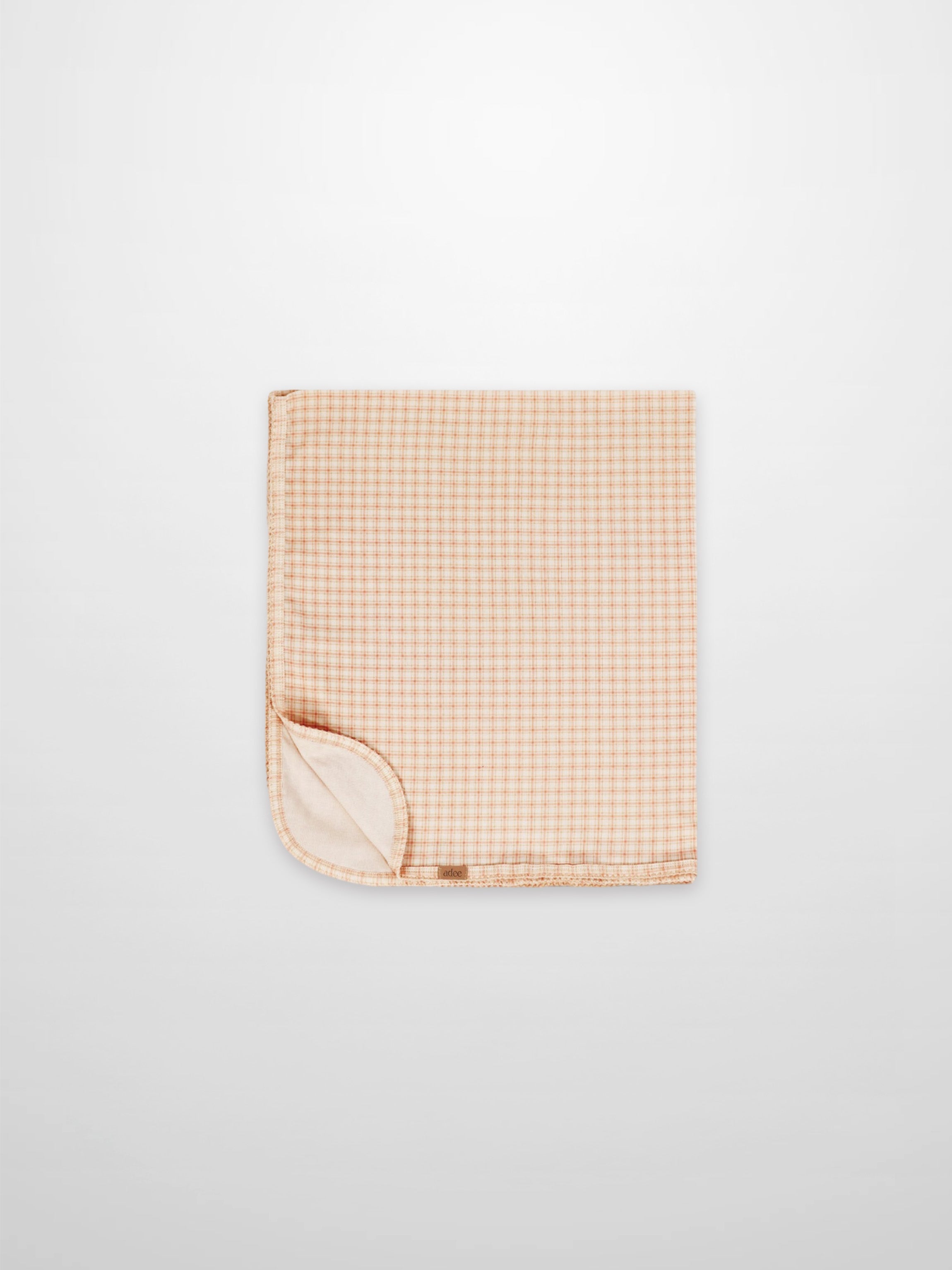 Oatmeal Grid Blanket - Pink