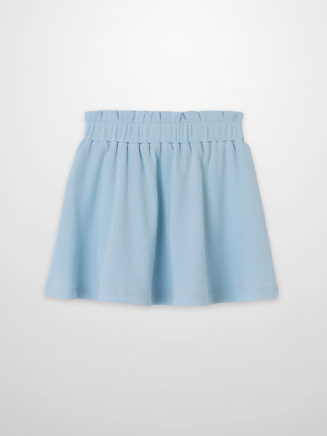 Paper Bag Waist Skirt - Light Blue