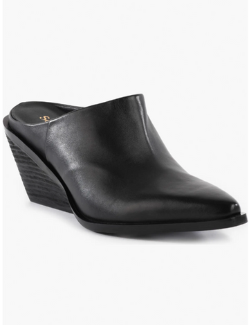Morning Joe Mule Boot, Black Leather
