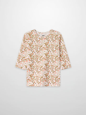 Spring Floral 3/4 Sleeve T-shirt