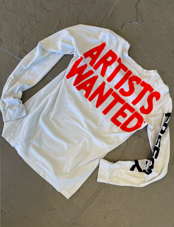 Artists Wanted L/S Tee, Chalk Electric