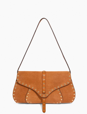 Amour Baguette Bag, Rustic Caramel Suede