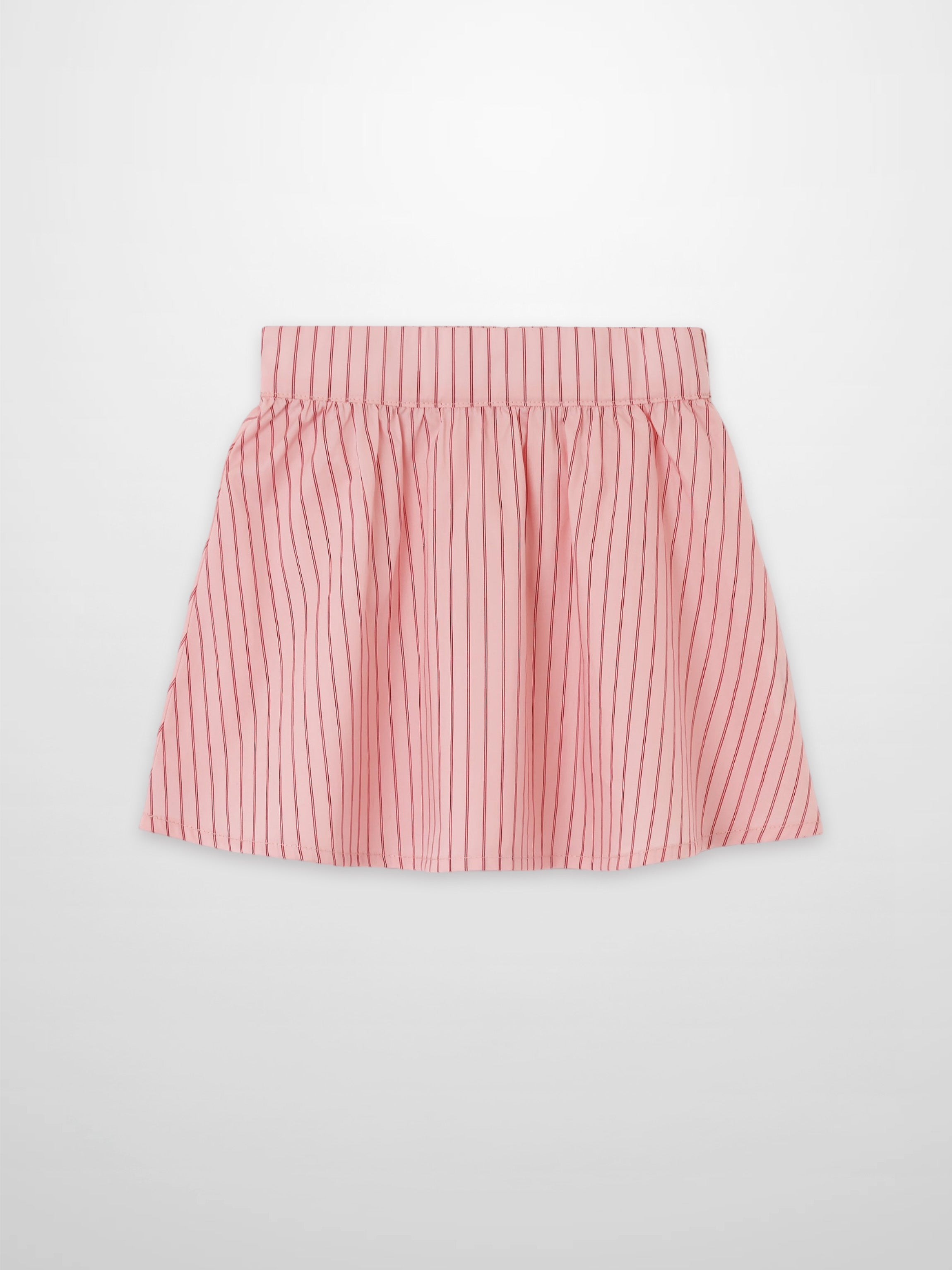 Striped Cotton Skirt - Pink