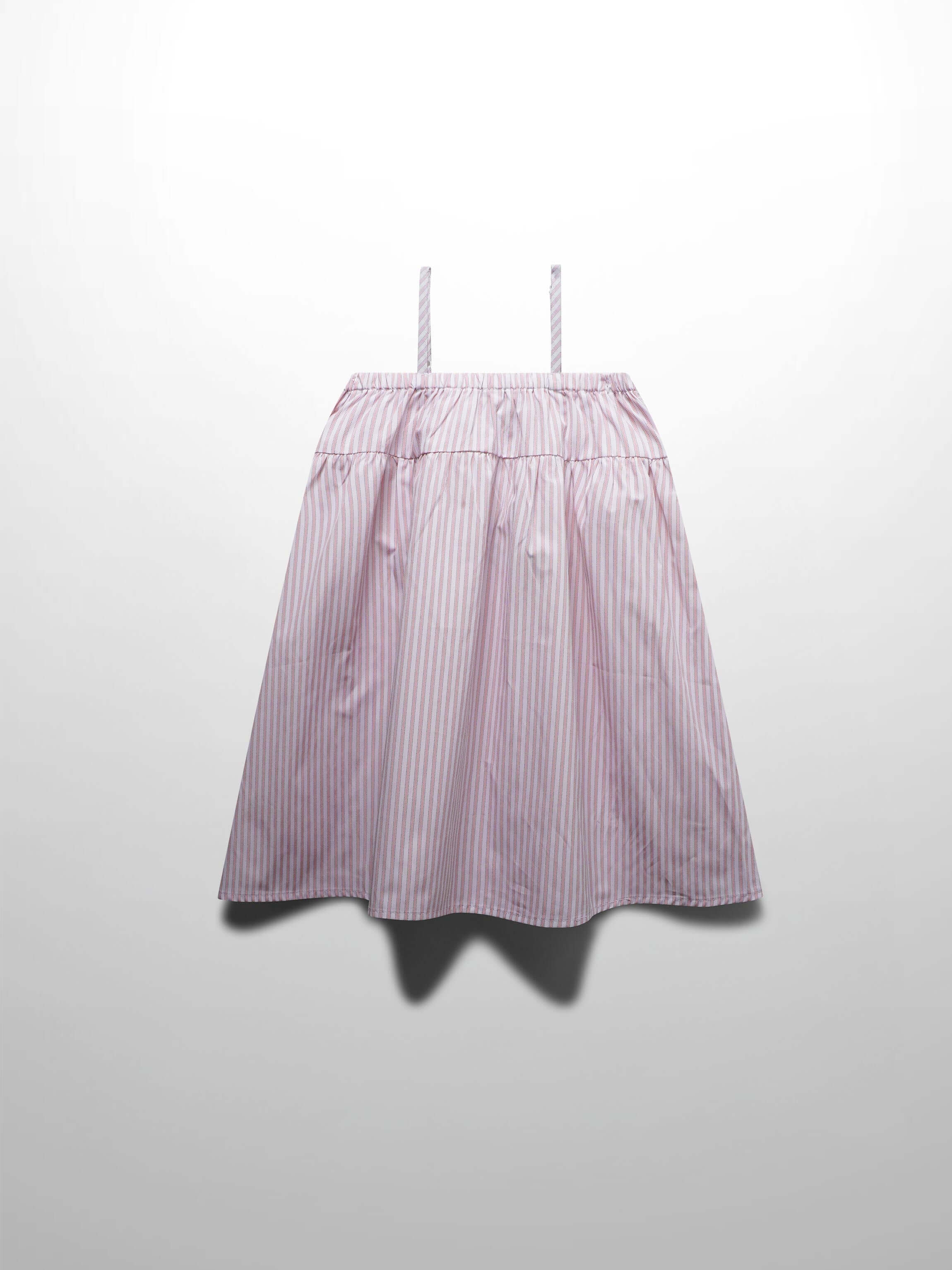 Striped Cotton Jumper-Pink