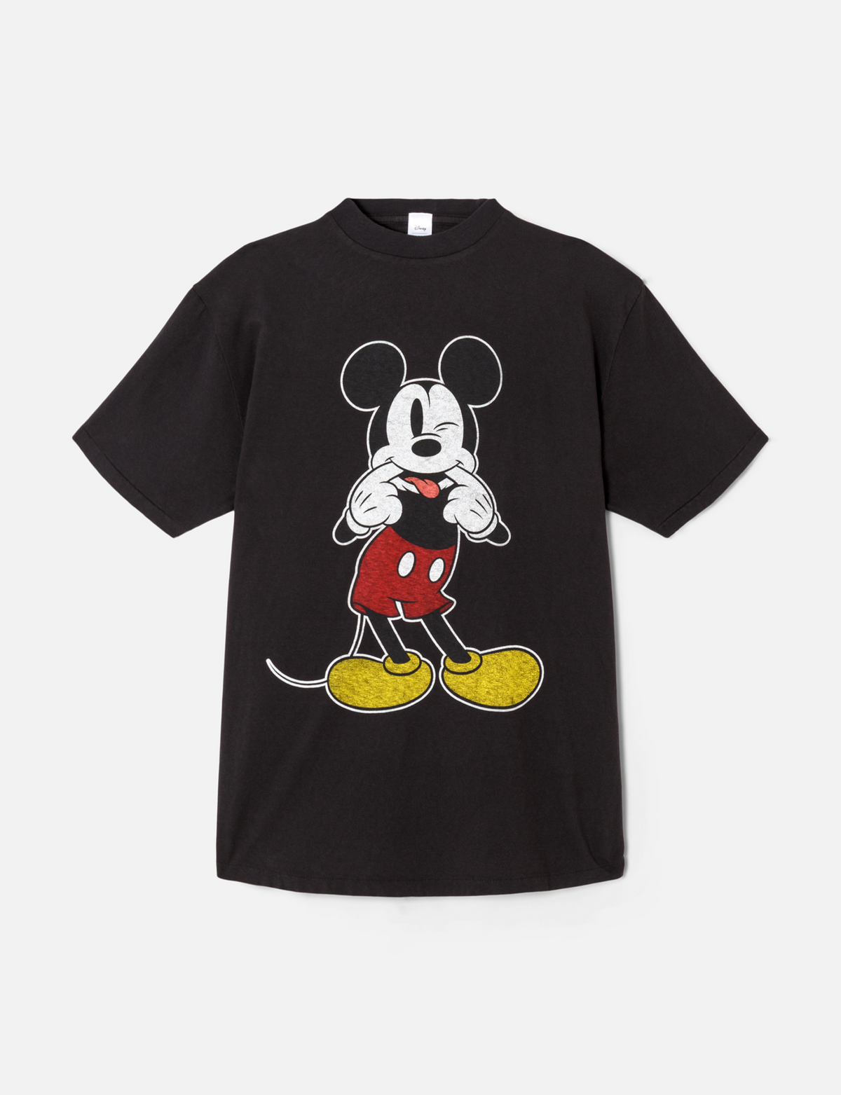 Silly Mickey Boyfriend Tee, Washed Black