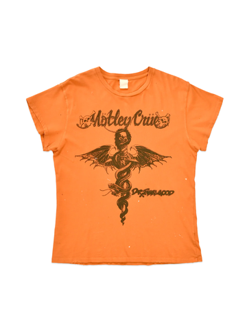 Motley Crue Dr. Feelgood Tee, Orange Crush