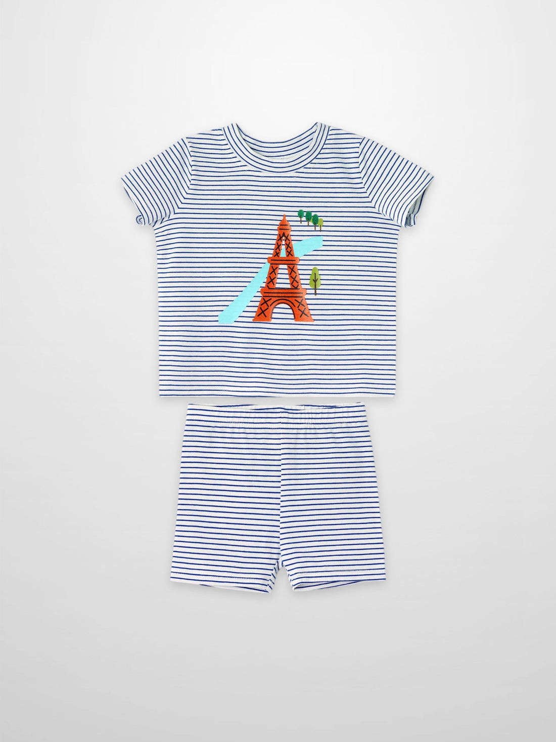 Eiffel Tower Shorts Set