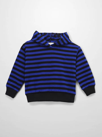 Striped Sweatshirt - Blue & Black