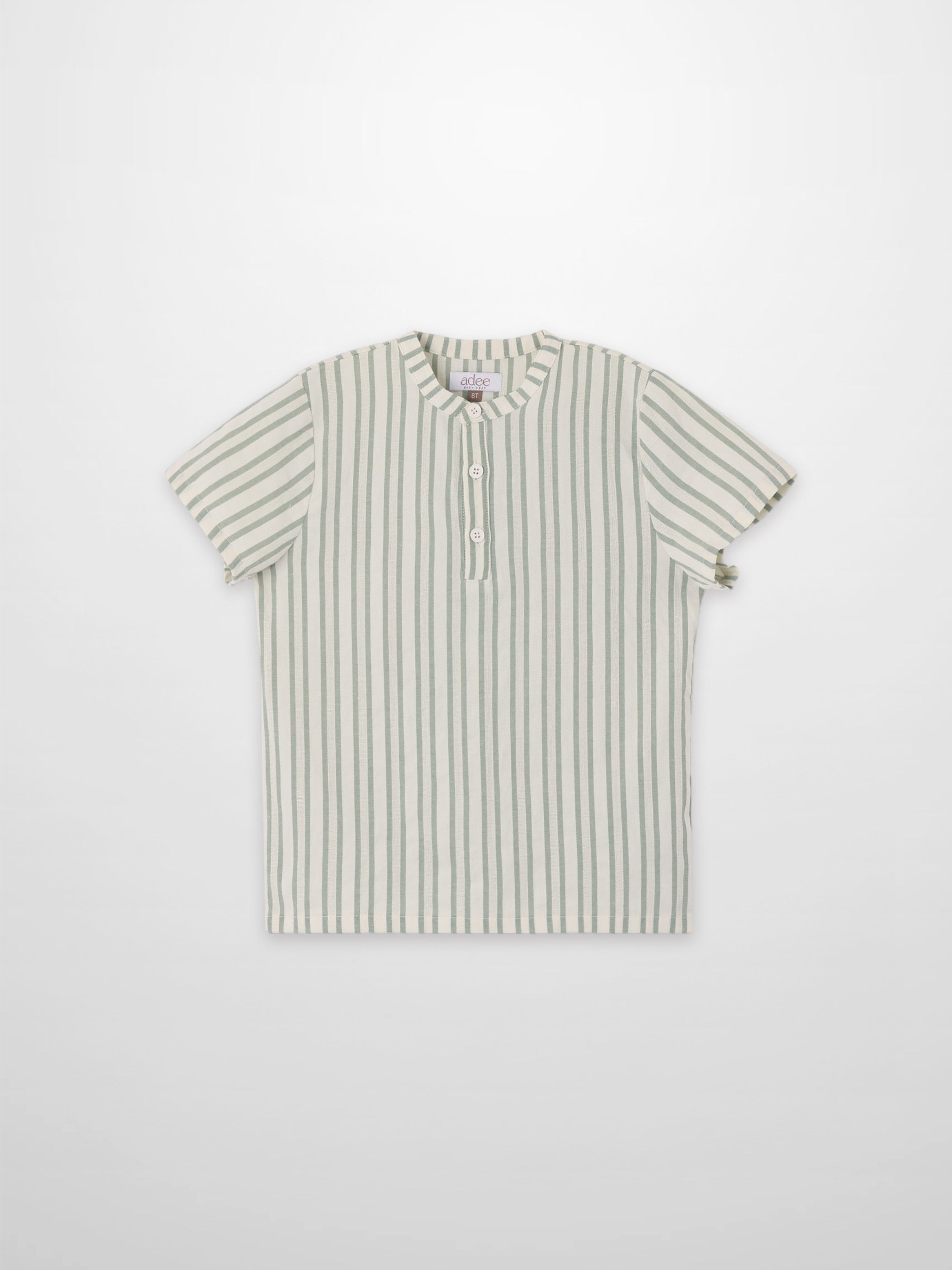 Green Striped Shirt