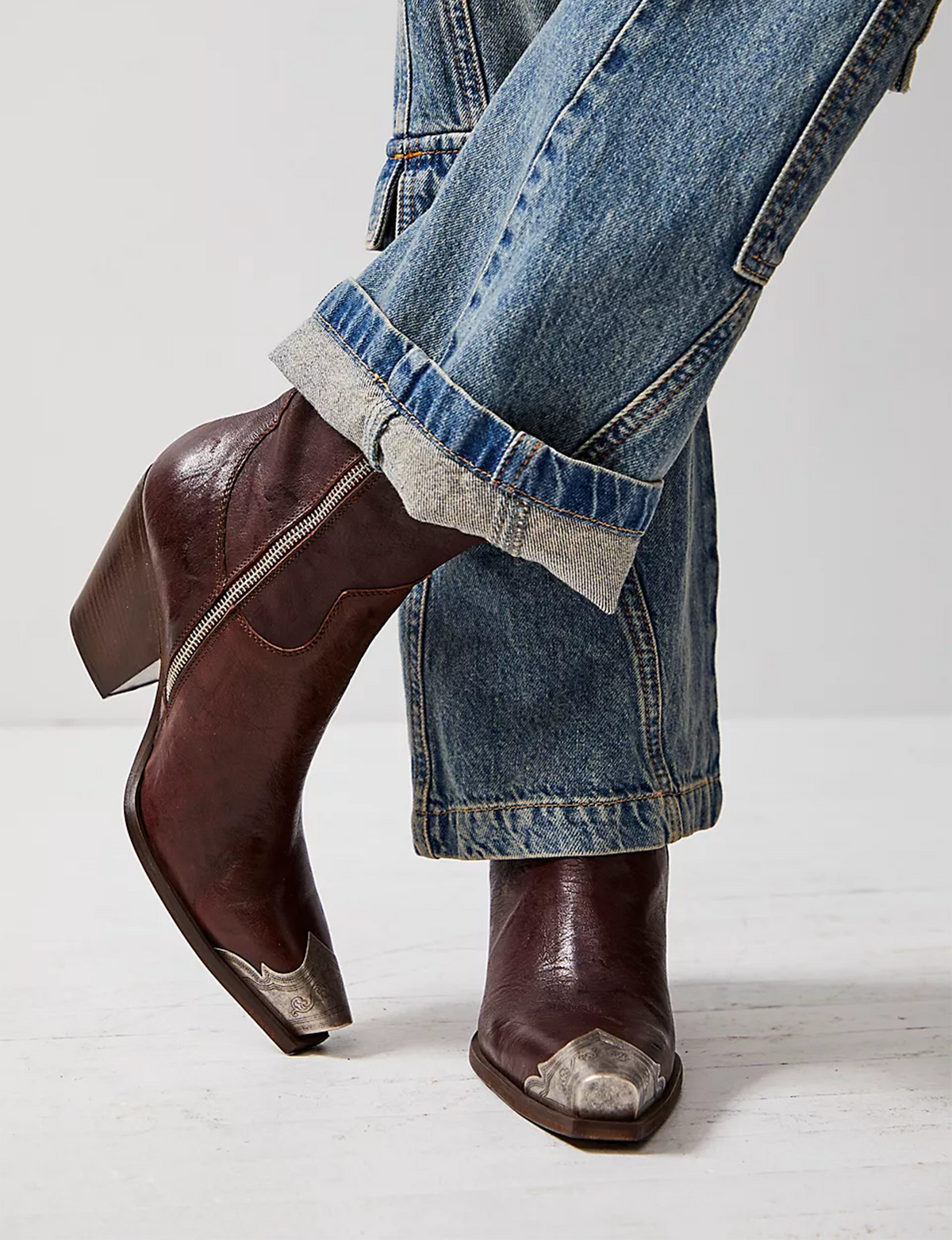 Brayden Western Boot, Hot Fudge
