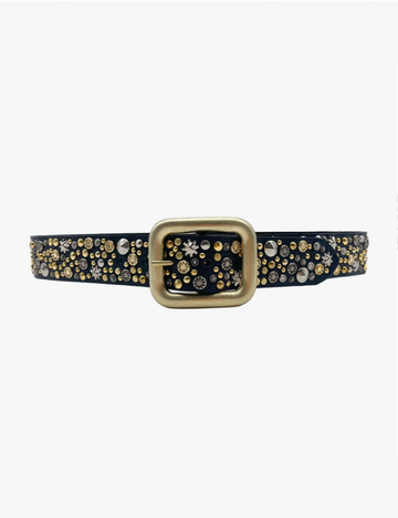 Britt Studded Belt, Black