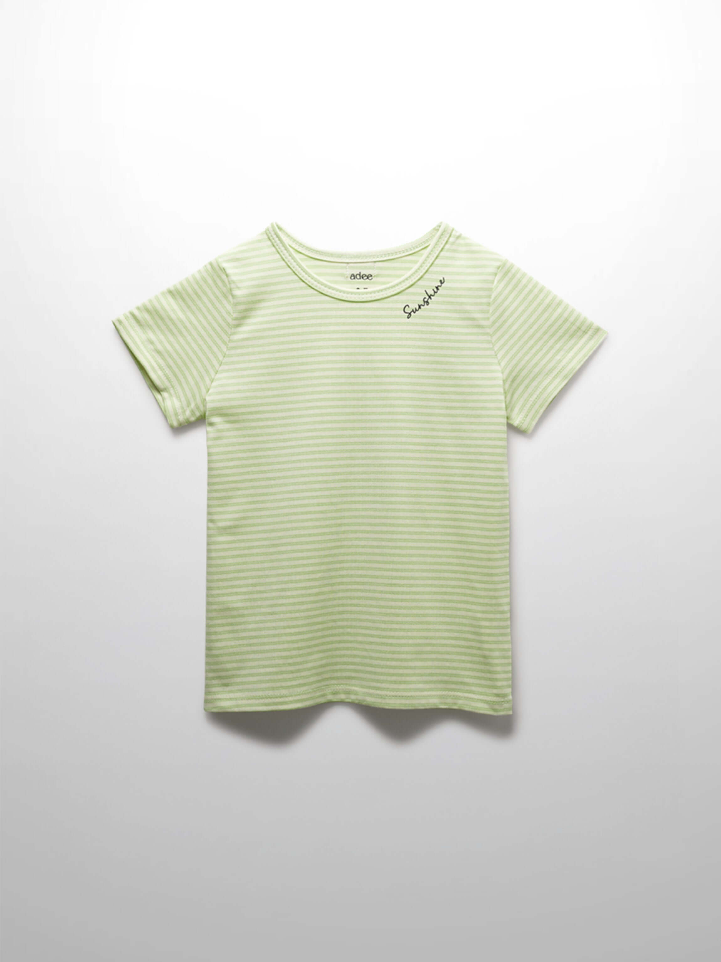 Yellow Striped Short Sleeve T-Shirt
