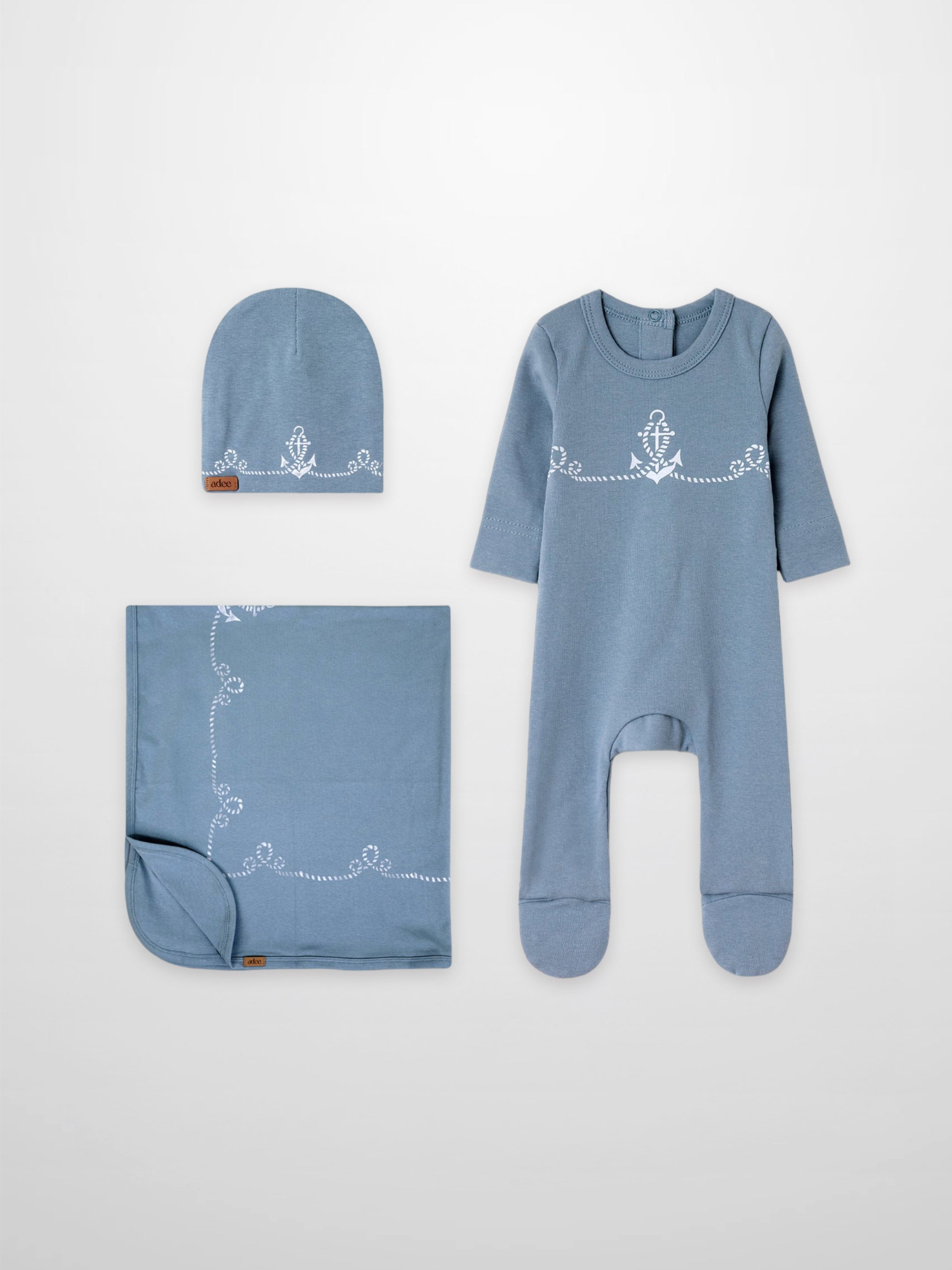 Blue Anchor - Layette Set