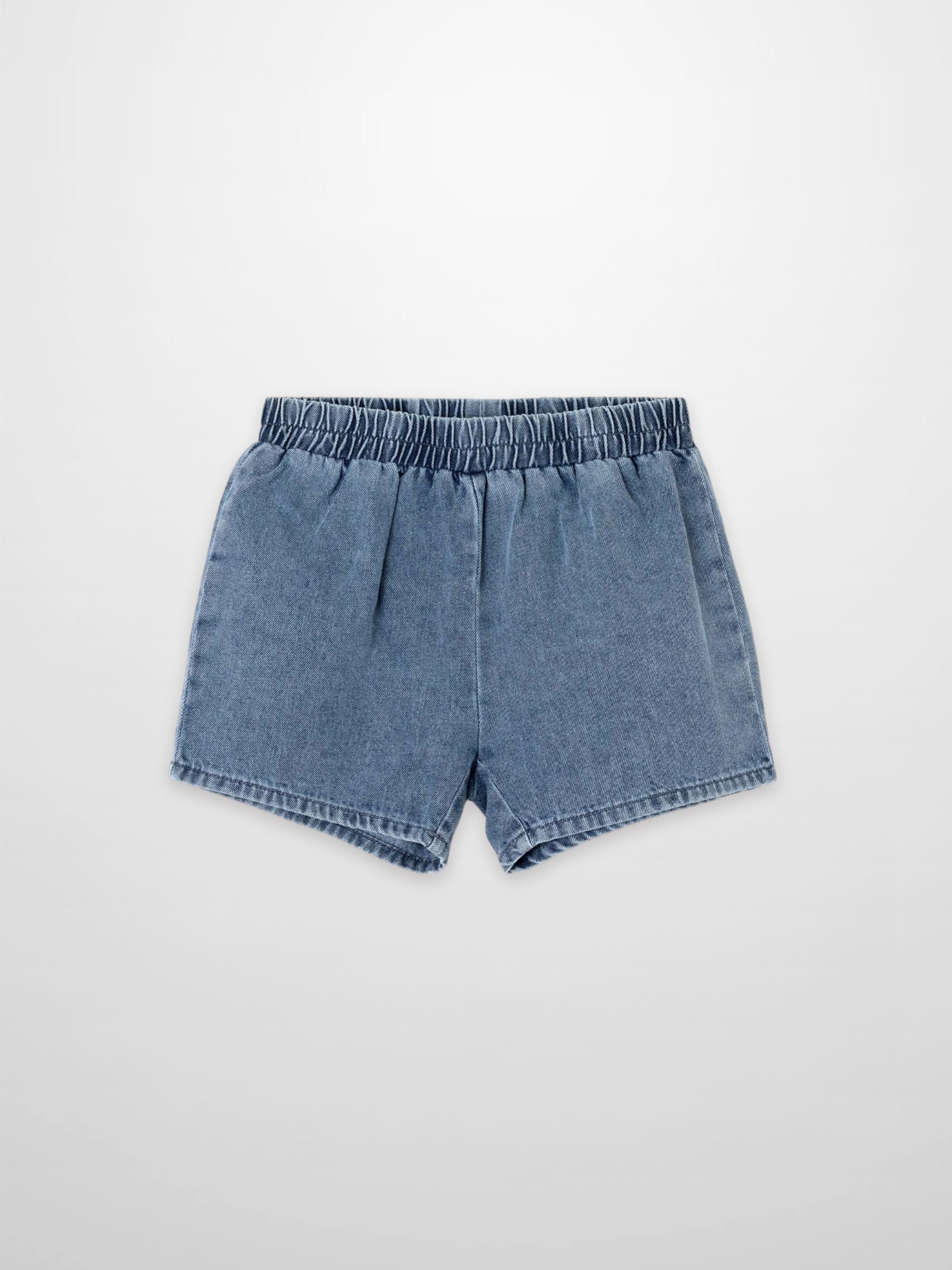 Blue Denim Boxy Shorts