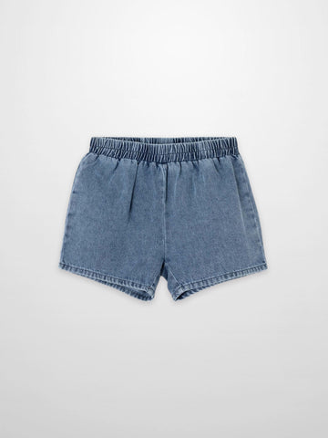 Blue Denim Boxy Shorts