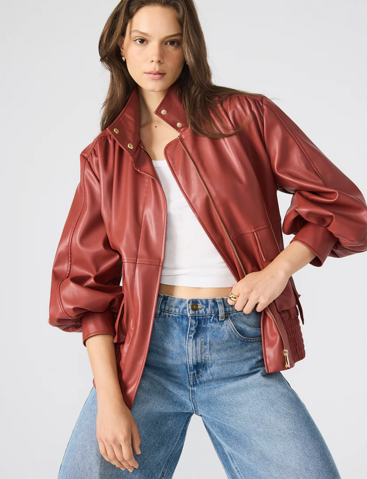 Vee Jacket, Dusty Brick