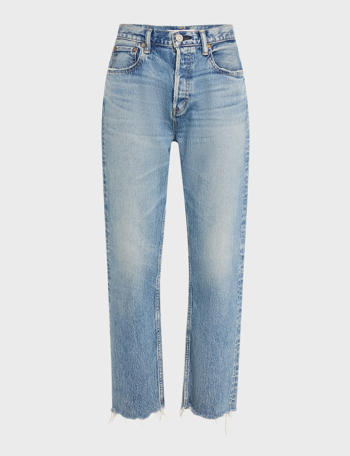 Mabel Cropped Wide Straight, Blue